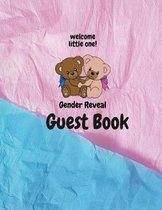 Welcome little one! gender reveal guest book