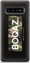 BOQAZ. Samsung Galaxy S10 hoesje - Labelized Collection - Camouflage print BOQAZ