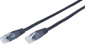 CablExpert PP12-0.25M / BK - Câble réseau, UTP Cat5E, noir