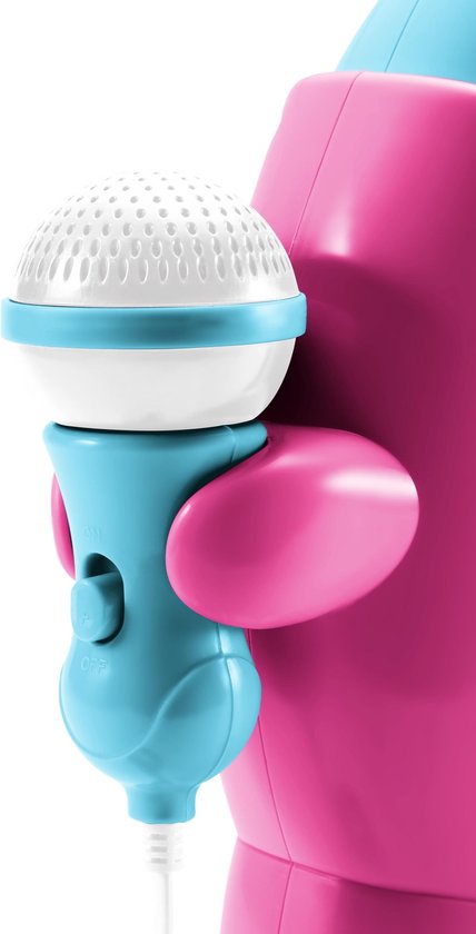 Bigben Draagbare Karaoke CD-Speler - 2 Microfoons - Roze/Blauw