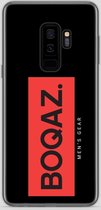 BOQAZ. Samsung Galaxy S9 Plus hoesje - Labelized Collection - Red print BOQAZ
