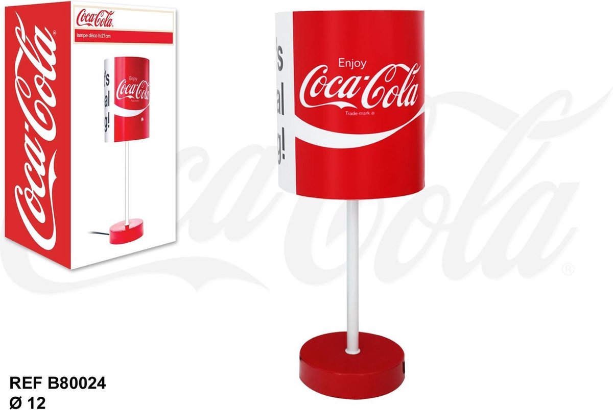 Coca Cola verlichting tafellamp deco met lampenkap