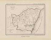 Historische kaart, plattegrond van gemeente Hoedkenskerke in Zeeland uit 1867 door Kuyper van Kaartcadeau.com