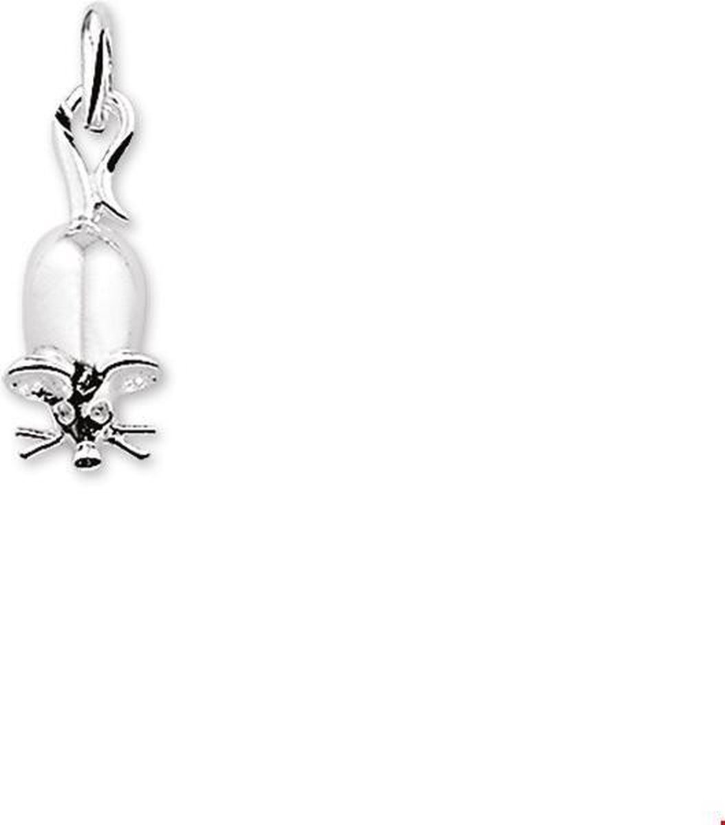 zilver gerhodineerd hanger muis 1321752
