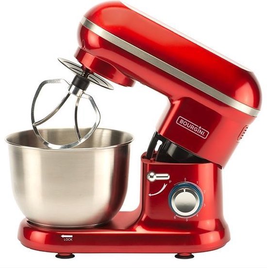 Nominaal Slaapzaal Laan Bourgini Classic Kitchen Chef - Keukenmachine - Rood | bol.com