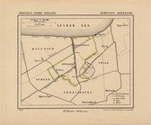 Historische kaart, plattegrond van gemeente Abbekerk in Noord Holland uit 1867 door Kuyper van Kaartcadeau.com