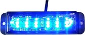 Bumper flitser - BLAUW - E keurmerk - R65 - 6 LED Compact - synchronisatie