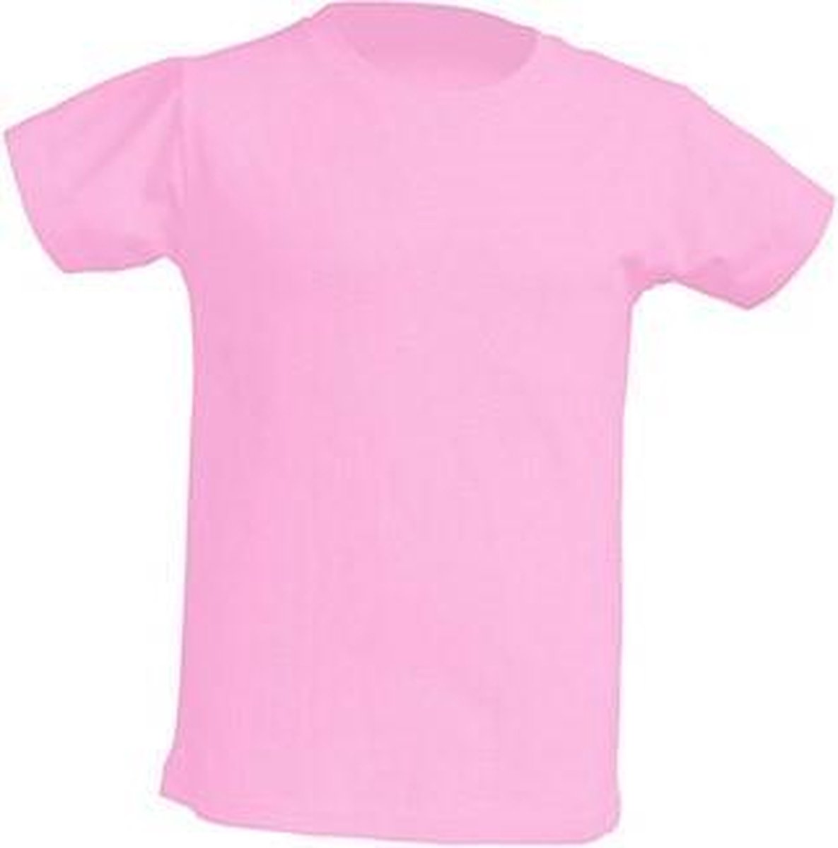 JHK Kinder t-shirt in pink maat 9-11 jaar (140) - set van 5 stuks