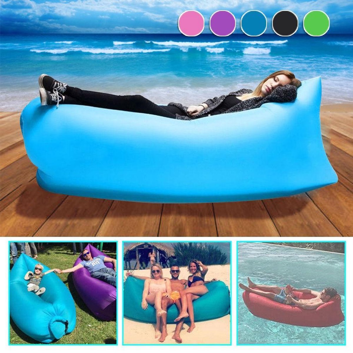 bol.com | Air Lazy Bag blauw