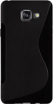 Samsung Galaxy A3 2016 Silicone Case s-style hoesje Zwart