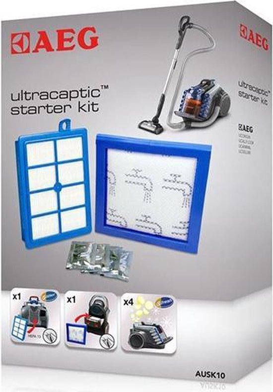 aanvaarden Vel residentie AEG filters voor stofzuiger UltraCaptic en LX9 modellen - STARTERKIT LX9  AUSK10 | bol.com