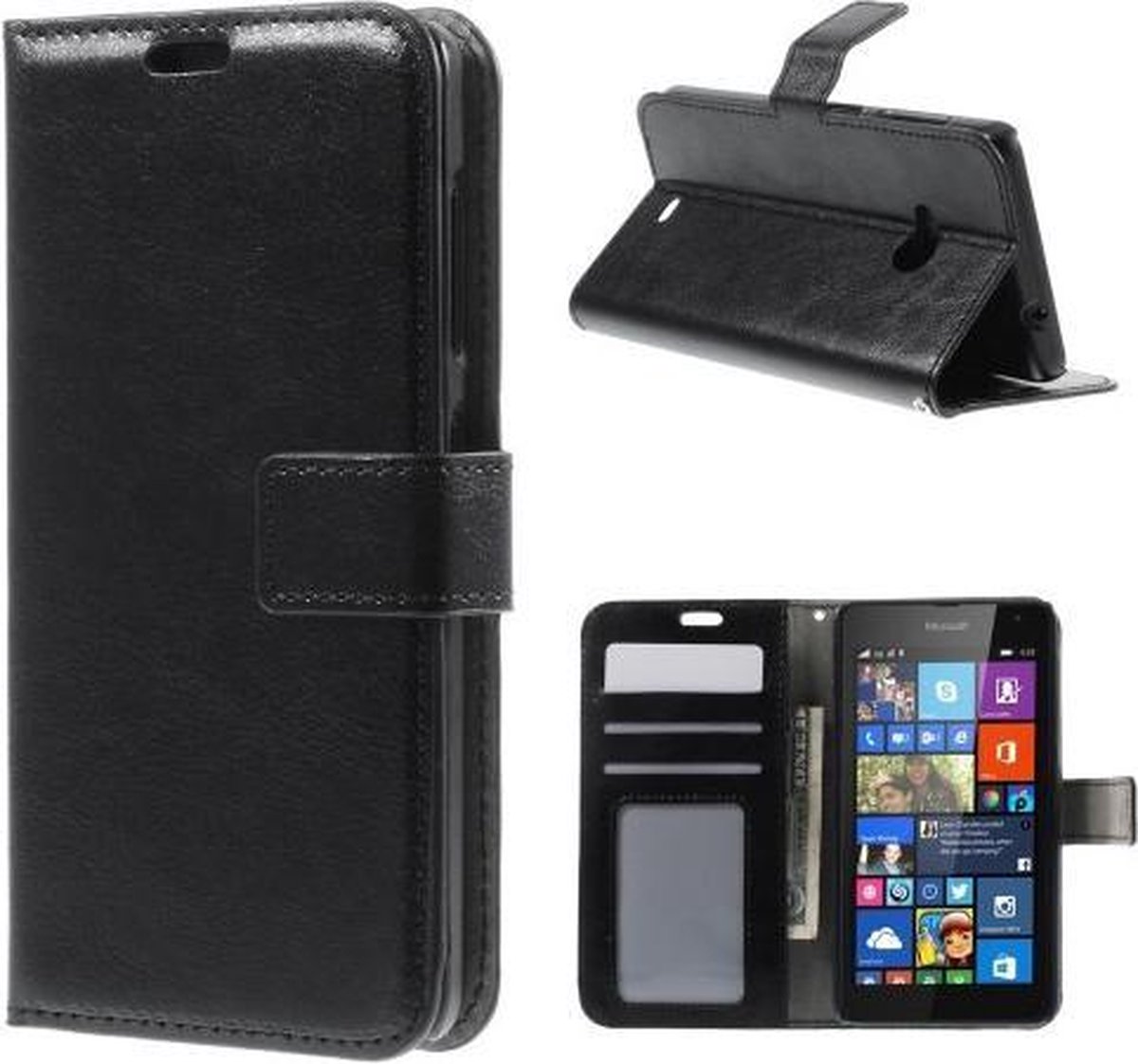 Cyclone cover zwart Geschikt voor: Microsoft Lumia 540