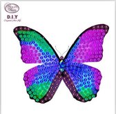 Diamond Painting Crystal Art sticker Disco Butterfly incl. gereedschap
