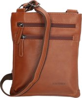 Old West Houston - Leren Schoudertas / Crossbody tas - Bruin