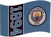 Manchester City - Vlag - Since 1894 - Blauw/Zwart - 152 x 91 cm