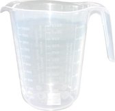 Tasse doseuse 1 litre transparent 16 x 13cm (lot de 2)