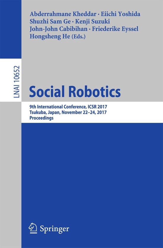Springer Nature Proceedings Computer Science - Social Roboti ... - cover