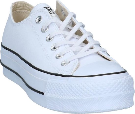 Converse Chuck Taylor All Star Lift Ox Lage sneakers - Leren Sneaker -  Dames - Wit -... | bol