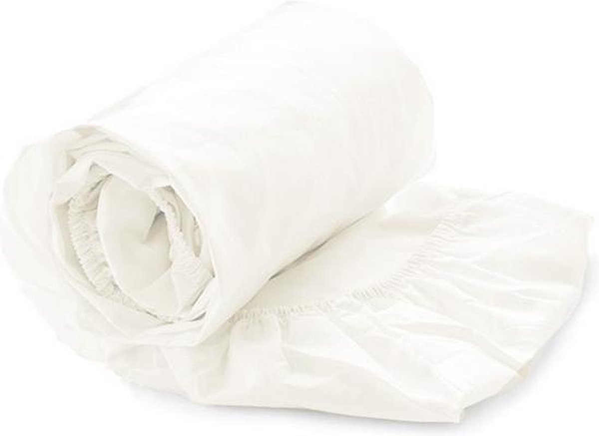 Kardol & Verstraten Hoeslaken Satijn - 90x210/220 cm - White