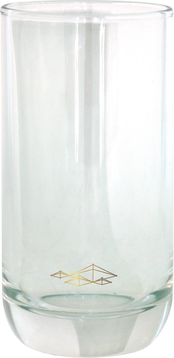 TAK Design Drinkglas Forest Hoog - Glas - Ø6,5 x 12,5 cm - Goud