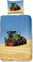 Good Morning 4208-P Tractor  kinderdekbedovertrek - eenpersoons -140x200/220 cm 100% katoen - multi