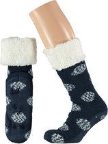 Navy meisjes huissokken/slofsokken anti-slip Stay Home mt 25-30