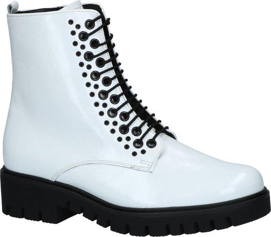 Trendy Hoge Witte Heren Sneakers met Ritsen - Black-Leo.nl