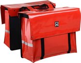Willex Krantentas - Dubbele Fietstas - 46 liter- Rood