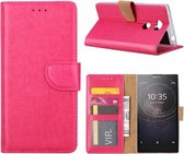 Xssive Hoesje voor Sony Xperia L2 - Book Case - geschikt voor 3 pasjes - Pink