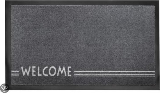 Hamat Deurmat Welcome Home - 45x75 - Lines Grijs