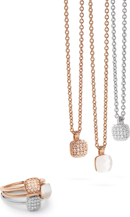 Esprit ring Petite Glame ESRG92235B - Zilver - Rosékleurig - 18 mm