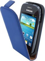 Mobiparts Premium Flip Case Samsung Galaxy Pocket Neo Blue
