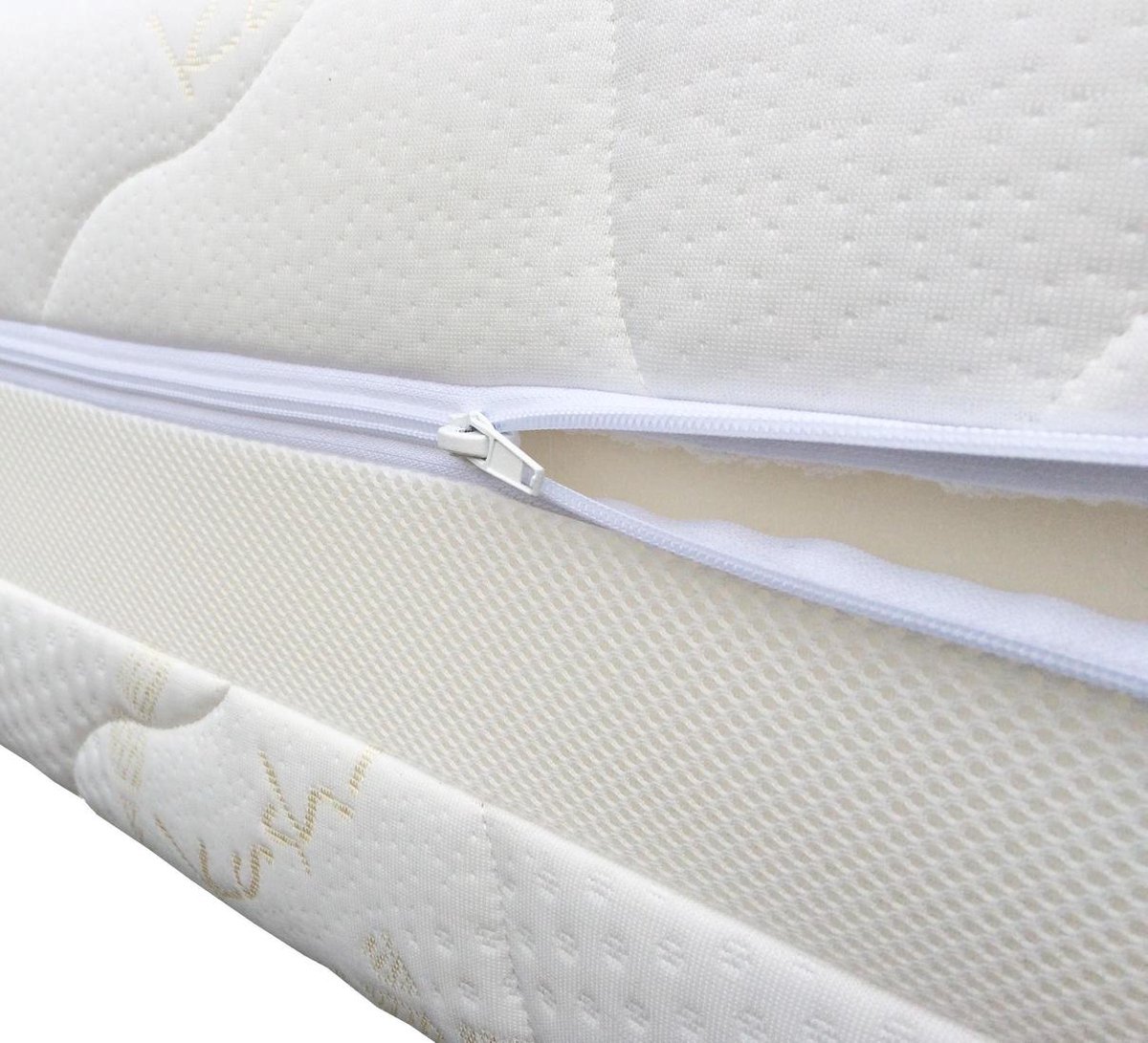 Slaaploods.nl Princess - Micro Pocketvering Matras - Traagschuim Afdeklaag - 90x200x25 cm - Medium — afbeelding 4