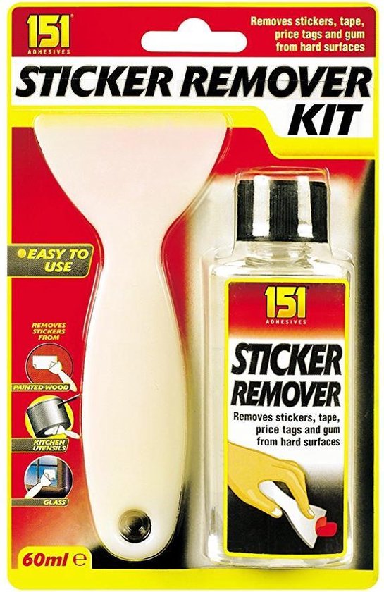 Sticker remover stickerverwijderaar stickeroplosser ook