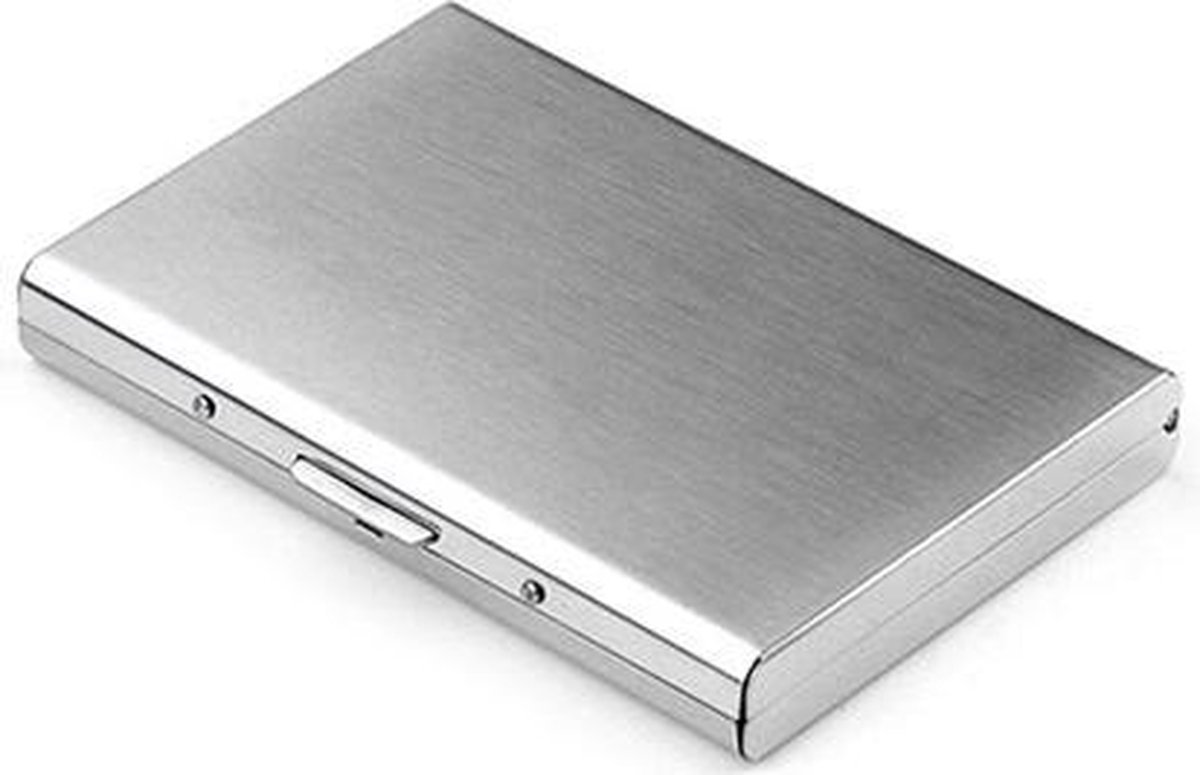 Pasjeshouder Creditcardhouder - Creditcard Case - Visitiekaarthouder - Pasjes Wallet - Portemonnee - Kaarthouder - Creditkaarthouder - Zilver
