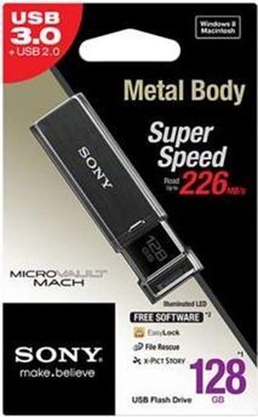 Micro Vault Usb Sony Micro Vault Mach Serie - USB-stick - 128 GB | bol.com