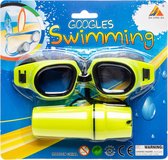 LG-Importe des lunettes de natation avec étui à lunettes jaune