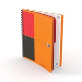 OXFORD International activebook B5 gelijnd 80 vel 80g soepele kunststof kaft oranje