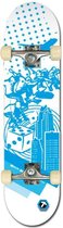 Black Dragon Skateboard - Street Credits - Wit/Blauw