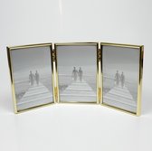 AL - Gouden 3luik voor foto formaat 9x13cm