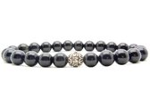 Beaddhism - Armband - Black - Gosha - 8 mm - 21 cm