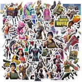 50 Fortnite Stickers - Coole mix voor laptop, playstation, muur