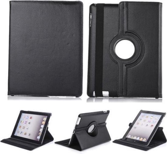 SMH Royal - iPad Air 2 Hoes Cover Multi-stand Case 360 graden draaibare Beschermhoes - Zwart