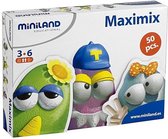 Maximix - Maak je eigen karakters - Miniland - 50 onderdelen - 3+