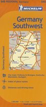Michelin Germany Southwest Map 545