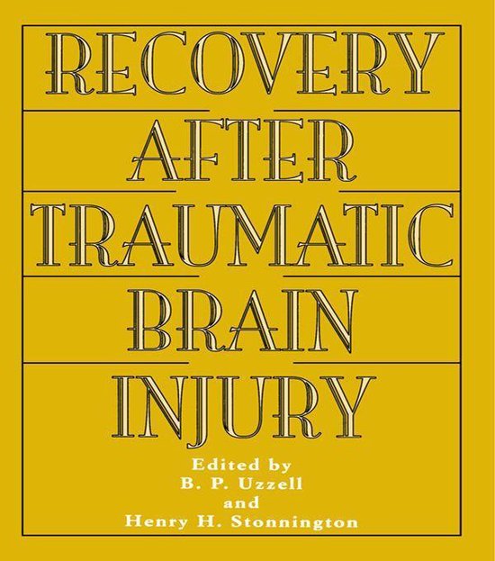 Recovery After Traumatic Brain Injury - cover