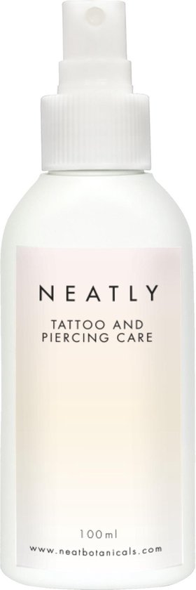 Tattoo & Piercings nazorg spray Neatly | 100ml | Hydraterend | met... | bol.com
