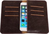 Mocca Pull-up Medium Pu portemonnee wallet voor Apple iPhone 6 / 6s