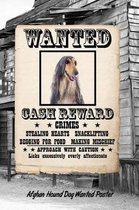 Afghan Hound Dog Wanted Poster