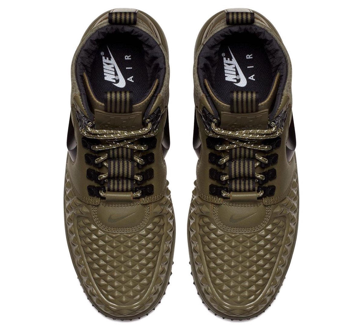 Nike Lunar Force 1 Duckboot '17 Sneakers - Maat 42.5 - Mannen - groen/zwart  | bol.com